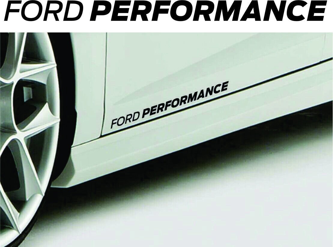 2pcs Ford Performance logo emblem decals stickers for car windows bumpers laptops emblem logo vinyl blue