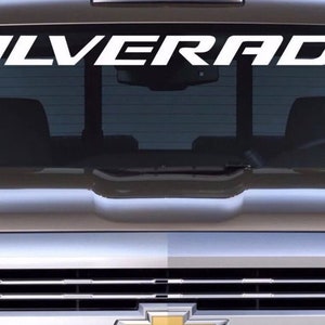 Chevrolet SILVERADO Windschutzscheibe Grafik Vinyl Aufkleber Aufkleber Fahrzeug Chevy 329