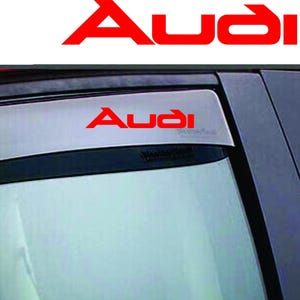 4pcs Audi decals stickers for wind deflector bumper window and more emblem new PREMIUM hq racing oem tt a4 a6 a3