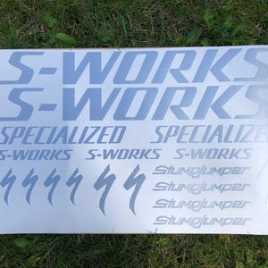S-works Specialized Stumpjumper matte gold decals Stickers Bicycle Frame Cycling road bike