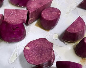 Batata-doce roxa gigante (2 mudas) - lista de espera - envio na primeira semana de maio