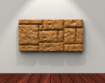Wall Decor Stone Pattern STL Model for CNC Router, Artcam, Vetric, Engraver, Relief, Carving, 3D,  Stl File For Cnc Router,