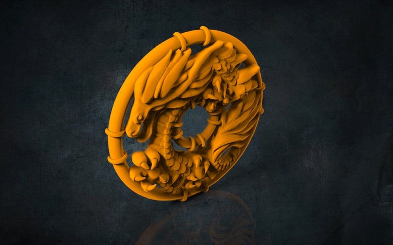 Dragon 3D STL Model for CNC Router, Artcam, Vetric, Engraver, Relief ...