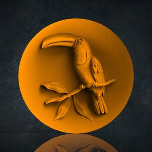 Tukan 3D STL Model for CNC Router, Artcam, Vetric, Engraver, Relief, Carving, Cut 3D,  Stl File For Cnc Router