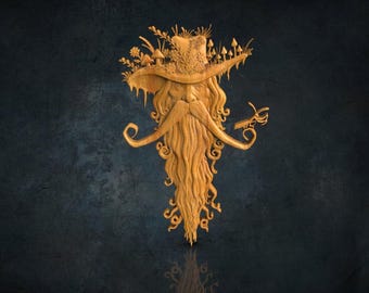 Wizard 3D STL Model for CNC Router, Artcam, Vetric, Engraver, Relief, Carving, Cut 3D,  Stl File For Cnc Router