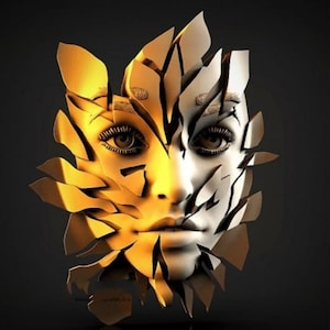 Glass Face Girl 3D STL Model for CNC Router, Artcam, Vetric, Engraver, Relief, Carving, Cut 3D,  Stl File For Cnc Router, Wall Decor