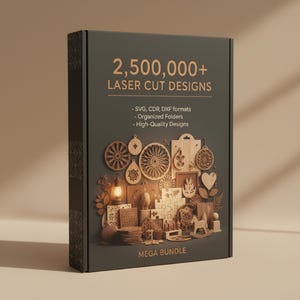 Pacchetto completo per il taglio laser / Oltre 200.000 disegni per laser a diodi, CO2 e a fibra