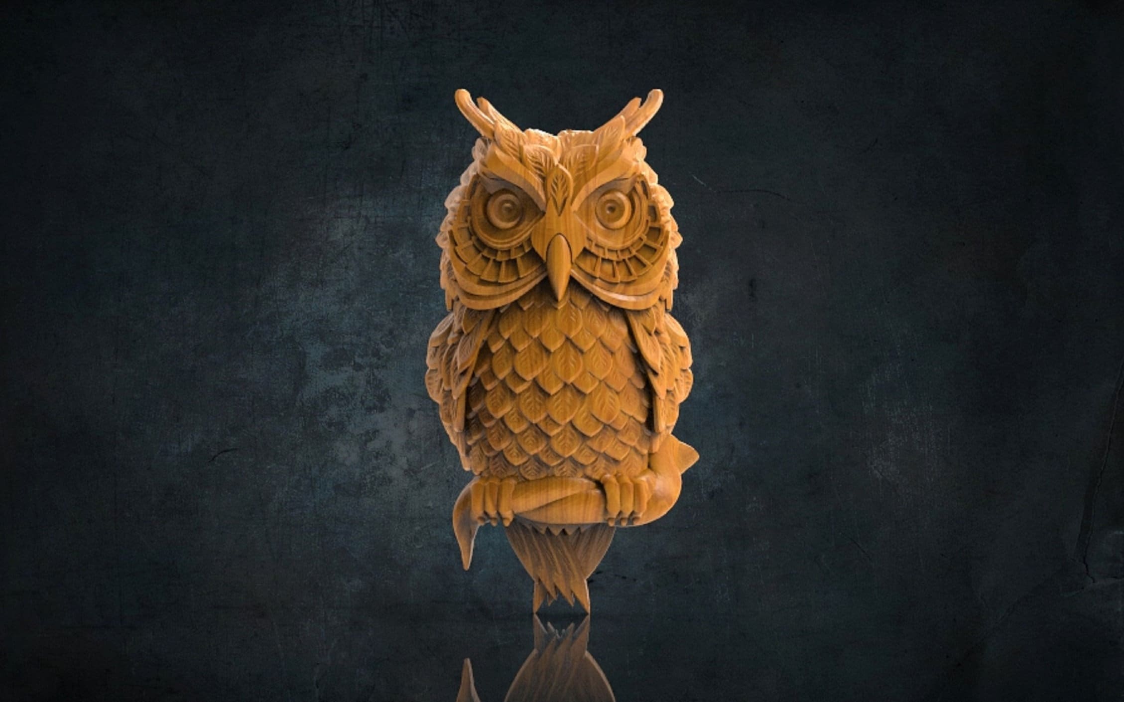 Owl 3D CNC Router Files, 3d stl file, vectric,aspire,easel, cnc cut files, 2.5d files Alligator, Wav