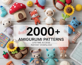 Amigurumi Crochet Patterns Bundle, +2000 PCS | Digital Collection with Lifetime Updates | Instant Download for All Skill Levels PDF