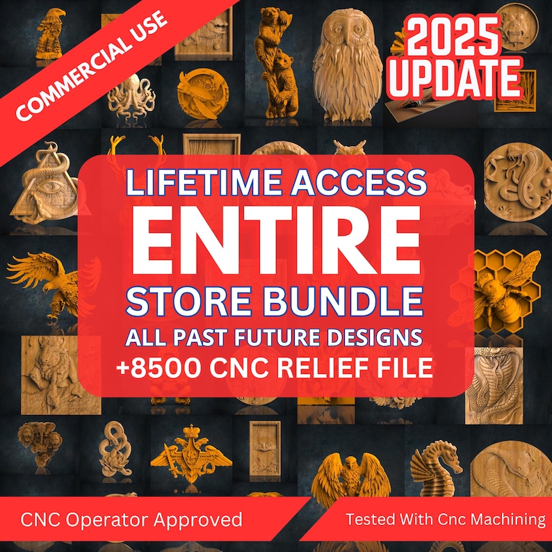 Cnc Router Relief Files Mega Bundle, +8500 Pcs Wall Decor, Stl File for ...