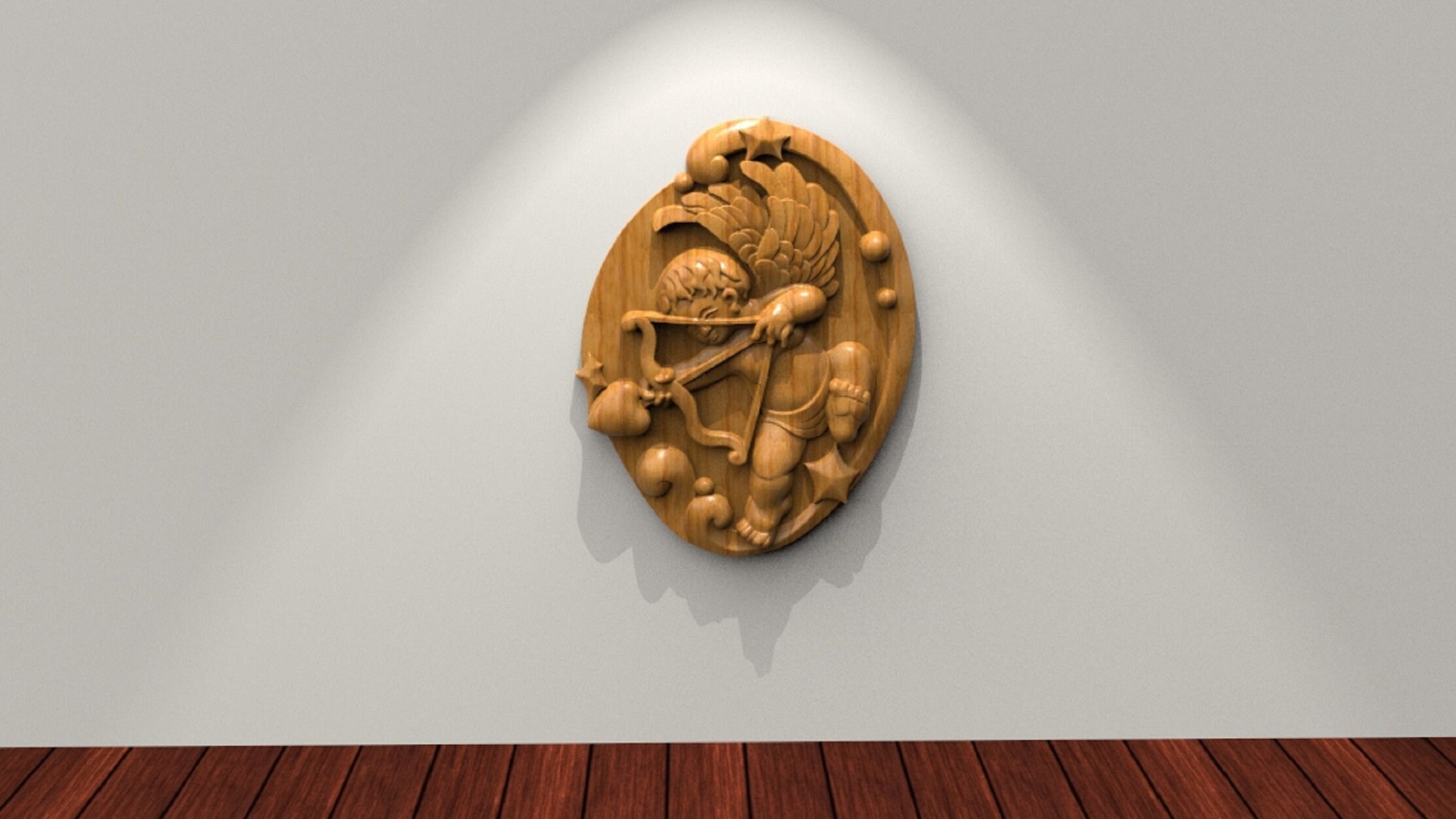 Eros Love Angel 3D STL Model for CNC Router, Artcam, Vetric, Engraver ...