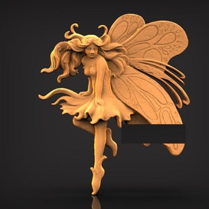 Peri &Angel 3D STL Model for CNC Router, Artcam, Vetric, Engraver, Relief, Carving, Cut 3D,  Stl File For Cnc Router