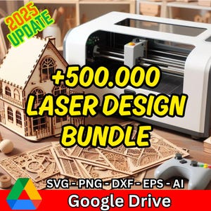 Laser Cut Files, Mega pack, 500,000+ 3d dxf vector files, 2D cnc, Laser Cut Mega Bundle SVG, CNC Files, Engraving CNC router plasma cutting,