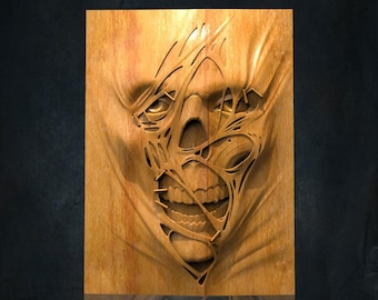 Zombie Skull 3D STL Model for CNC Router, Artcam, Vetric, Engraver, Relief, Carving, Cut 3D,  Stl File For Cnc Router