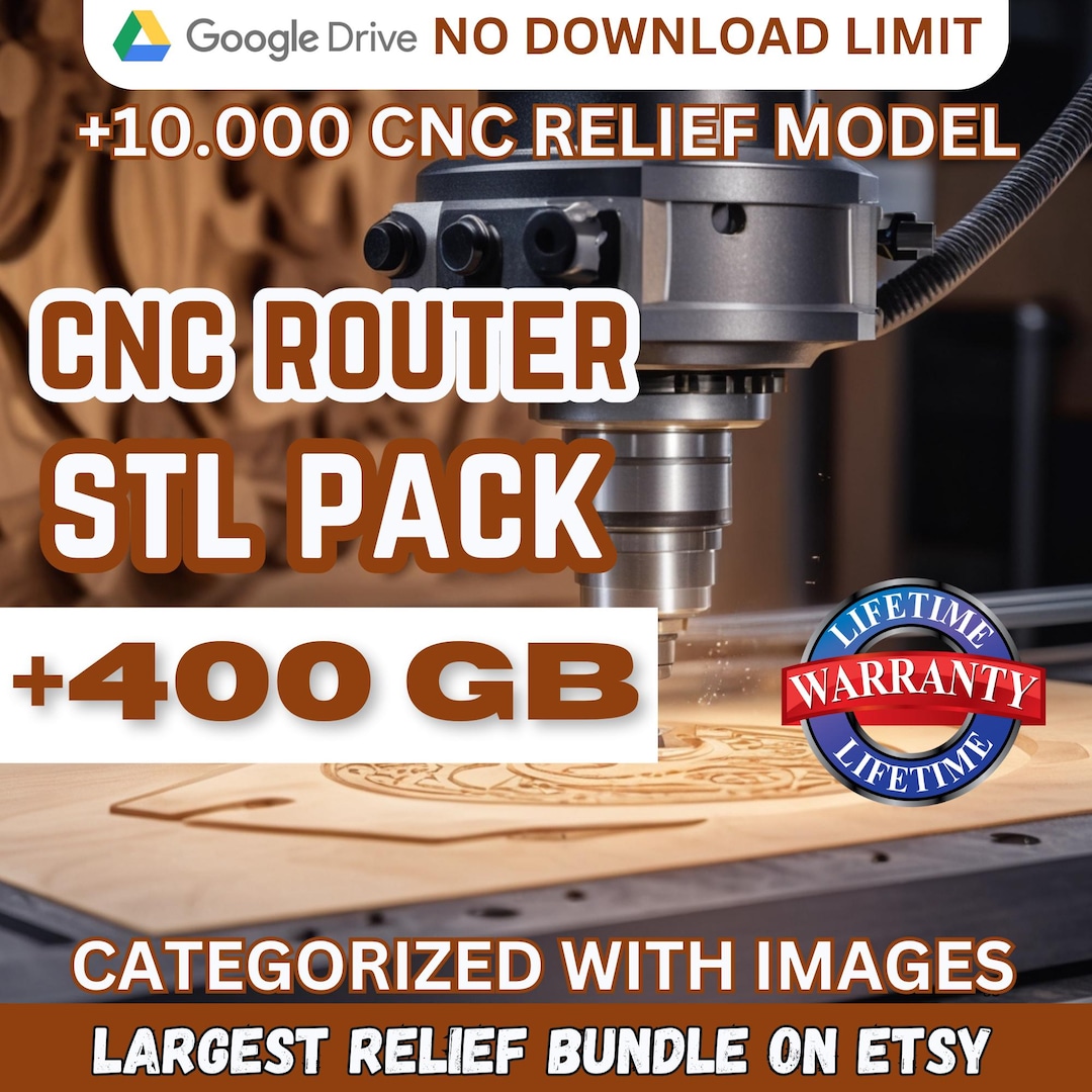 MEGA BUNDLE CNC Files for Router Machines, Cnc Stl Files Pack, 3D Cnc ...