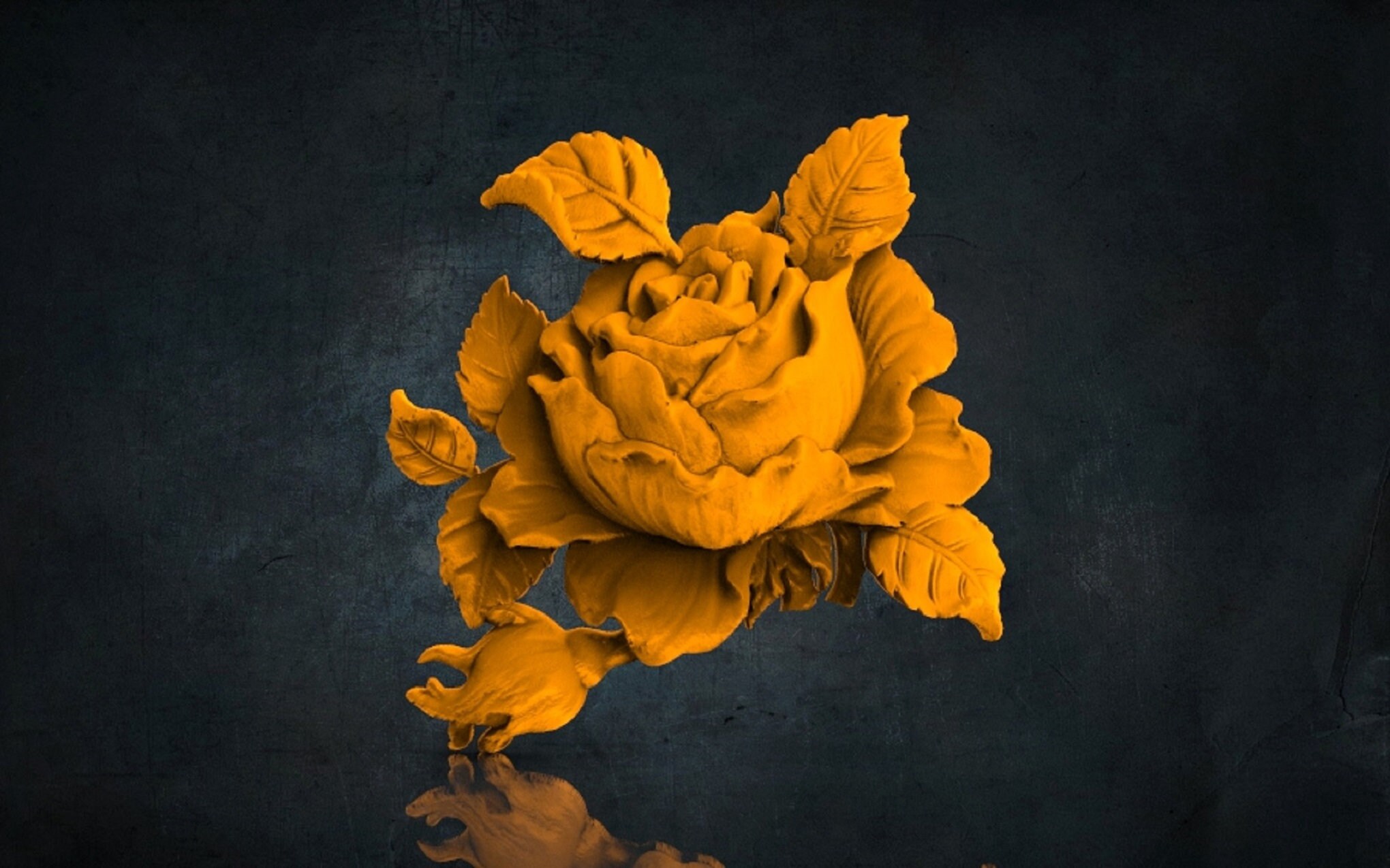 Rose 3D STL Model for CNC Router, Artcam, Vetric, Engraver, Relief ...