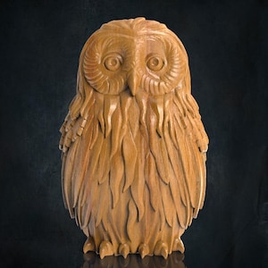 Owl 3D CNC Router Files, 3d stl file, Cnc Relief, vectric, aspire, easel, cnc cut files, 2.5d files owl 3d model