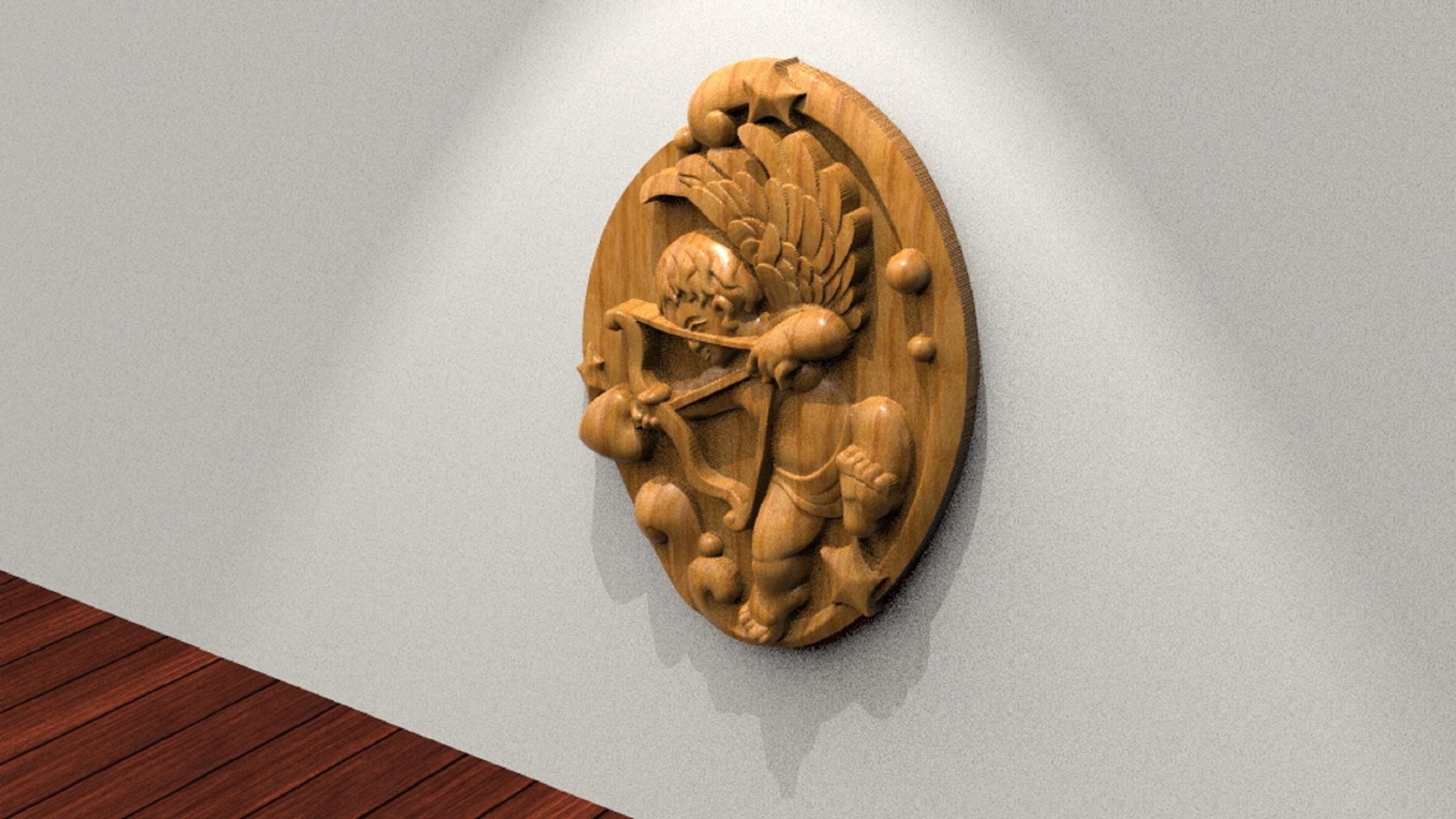 Eros Love Angel 3D STL Model for CNC Router, Artcam, Vetric, Engraver ...