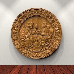 Jesus Wine 3D STL Model for CNC Router, Artcam, Vetric, Engraver, Relief, Carving, Cut 3D,  Stl File For Cnc Router, Wall Decor