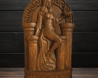 Hestia Statue Hestia Figurine of the Goddess Hestia Greek Goddess Of Hearth for Home Altar Figurine Mythology Authentic Artworks Collection
