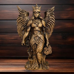 Walküre Statue Valkyrie nordische Pantheon Wikinger Pagan Asatru Heiden Göttin Keltische Keltische Götter Altar Mythologie Walküre nordische Göttin