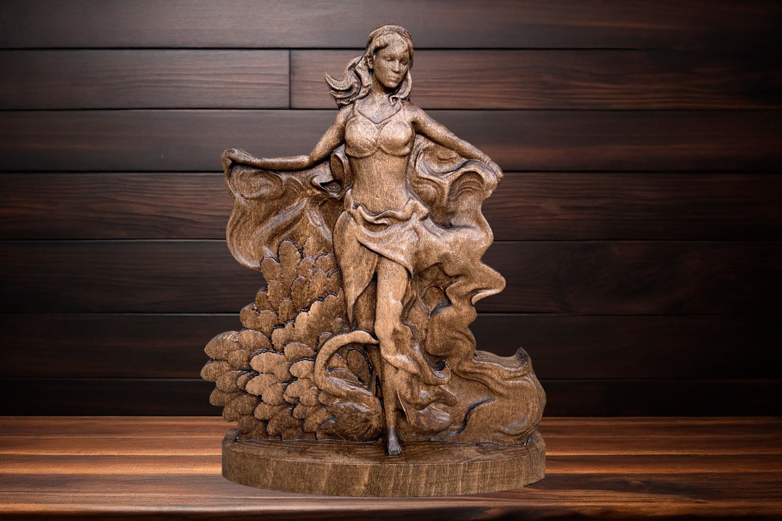 Hera Juno Statue Hera Greek Goddess Sculpture Roman Statue Greek Mythology Wooden Sculpture Goddess Statue Greek Statue Goddess Altar Zeus