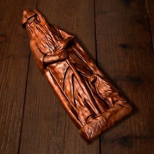 Odin The Allfather Wooden Statue Norse Mythology Viking Decor Odin Statue Wotan Norse Gods Viking Pagan Asatru Heathen God Norse Gods Altar