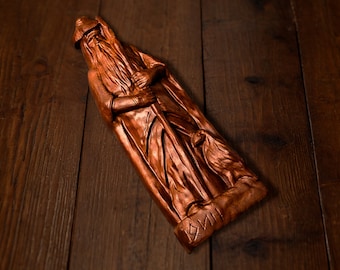 Odin The Allfather Wooden Statue Norse Mythology Viking Decor Odin Statue Wotan Norse Gods Viking Pagan Asatru Heathen God Norse Gods Altar