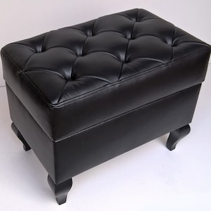 Hallway bench Upholstered pouffe with seat and storage Box HANDMADE bench with storage upholstered box seat with storage
