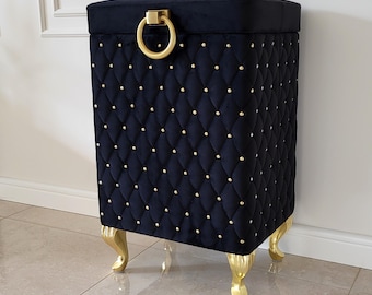 Style Laundry Bin black laundry basket storage