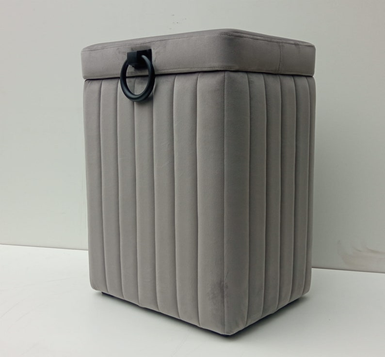 Style gray Laundry Bin Bathroom Laundry Organizer Laundry Hamper Basket Laundry for Dirty Clothes Home Storage zdjęcie 1