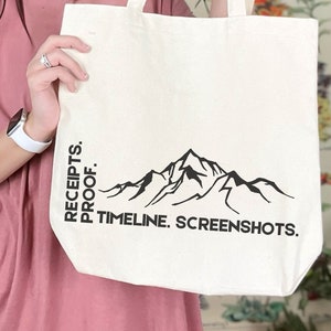 Real Housewives Canvas Tote, Real Housewives of Salt Lake City Tote, Heather Gay RHOSLC Quote, Real Housewives Gift for Her