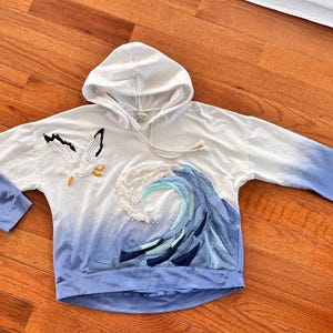 Upcycled light weight Hoodie Sweatshirt image 10