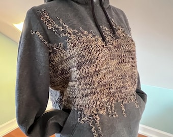 Upcycled  Hoodie Sweatshirt