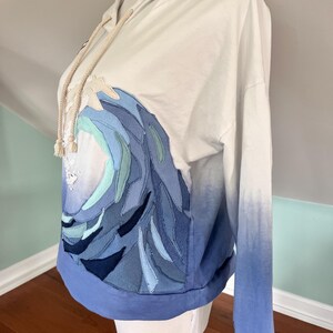 Upcycled light weight Hoodie Sweatshirt image 4