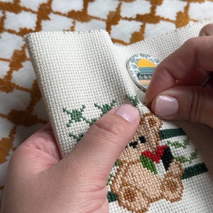 Cross-Stitch Pattern: Baby Palestinian Hatta Bear | Tatreez Pattern PDF & Instuctions