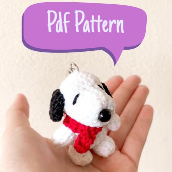 Patron Snoopy au Crochet - Patron Anglais