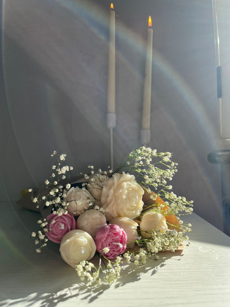 Bouquet di Candele fiori piccoli immagine 5