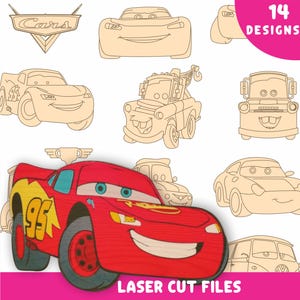 車のレーザーカットファイルベクター / dxf cdr svg ai pdf / 即時ダウンロード