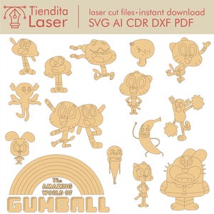 Fichier vectoriel Gumball découpé au Laser / dxf cdr svg ai pdf / téléchargement immédiat