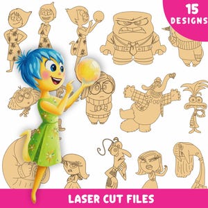 Plik wycinany laserowo Inside Out 2 (do pobrania cyfrowego)