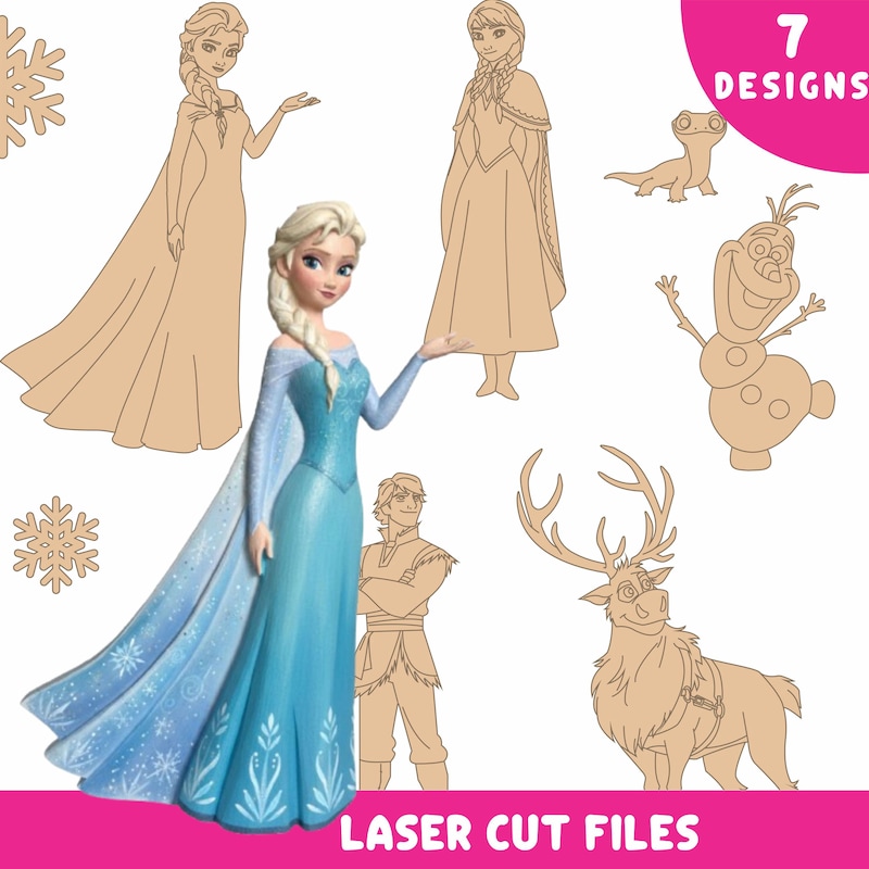 Elsa Snowflake Pattern Frozen Elsa Snowflakes - Etsy