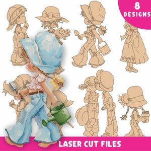 Vector de Sarah Kay para niños: archivos cortados con láser (descarga digital)