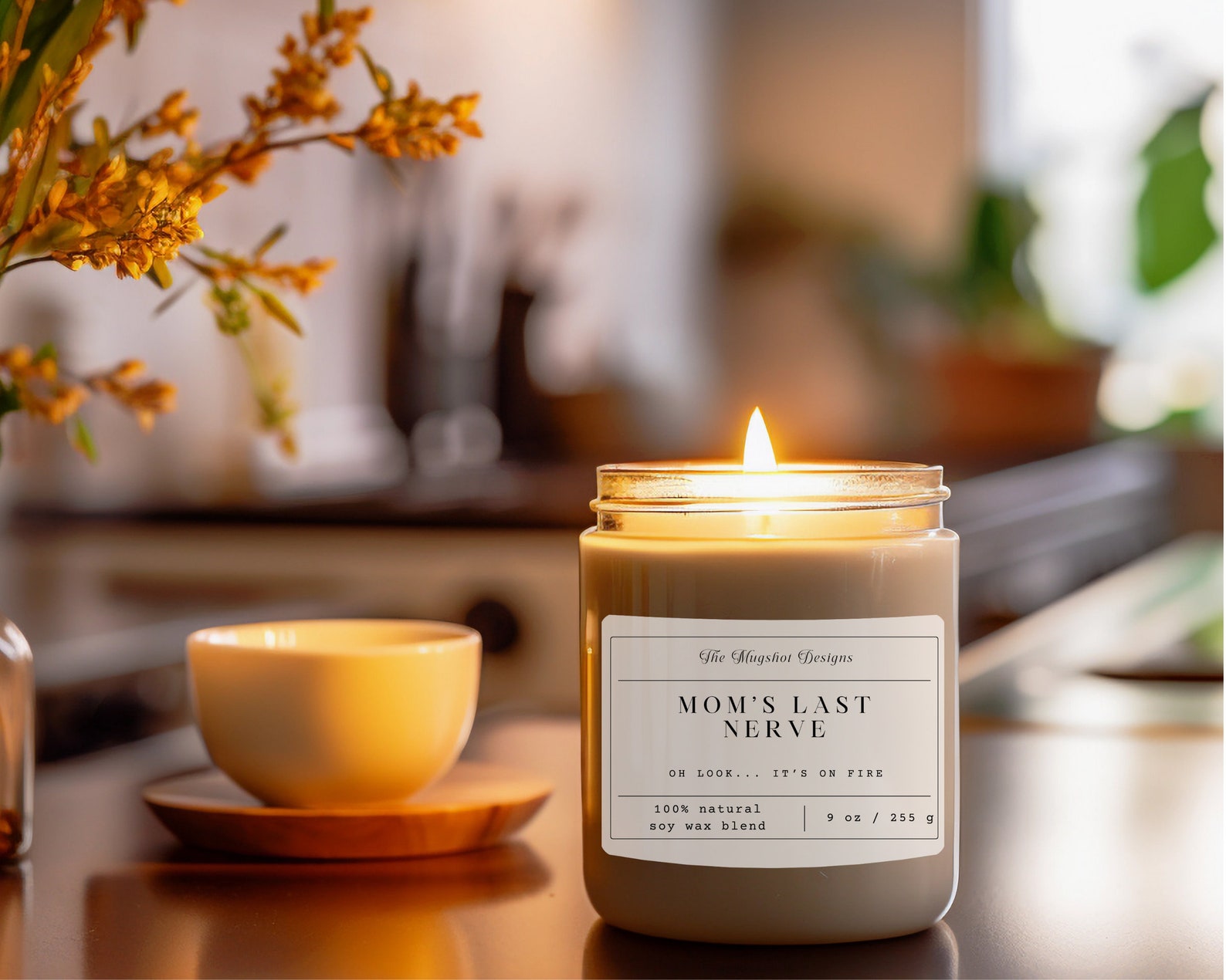 Mom's Last Nerve..oh Look It's on Fire Candle Funny Candle for Mom Gift ...