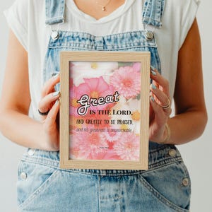 ¡Alabado sea el Señor! – Salmo 145:4 (Arte imprimible)