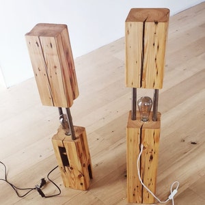 Lampe/ Echtholz/ Stehlampe/Holz Bild 2