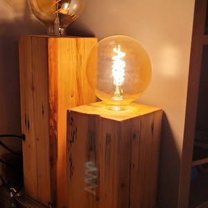 Lampe/bois véritable/bois image 2