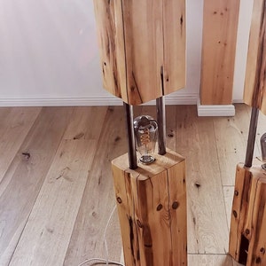 Lamp/real wood/floor lamp/wood image 3