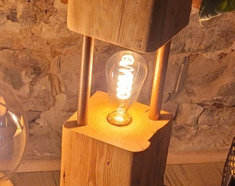 Lampe/bois véritable/lampadaire/bois