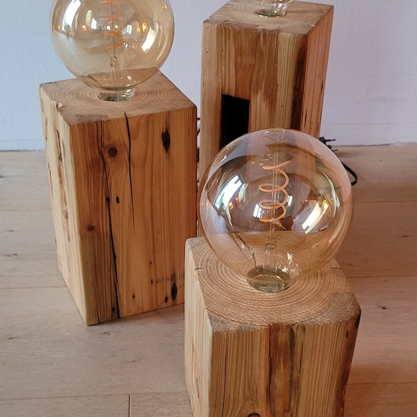 Lamp/real wood/wood